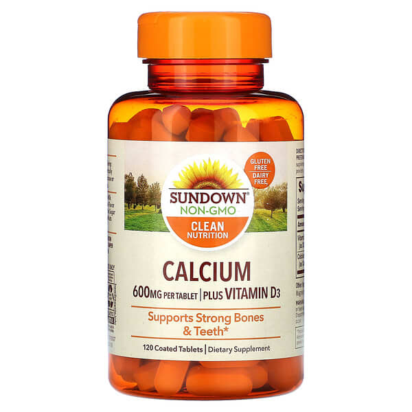 Sundown Naturals Calcium Plus Vitamin D3 600 mg 120 viên 300 mg/viên 10 sundown naturals calcium plus vitamin d3 600 mg 120 coated tablets 300 mg per tablet 41051 030768035686