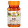 Thực phẩm bổ sung Sundown Naturals Folate 666 mcg DFE 350 Tablets 030768040697