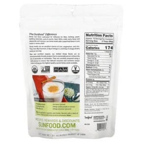 Hạt Gai Dầu Hữu Cơ Sunfood Raw Organic Hemp Seeds 1 lb 454 g 3 Thành phần vi chất của Sunfood Raw Organic Hemp Seeds 1 lb (454 g) 803813100239