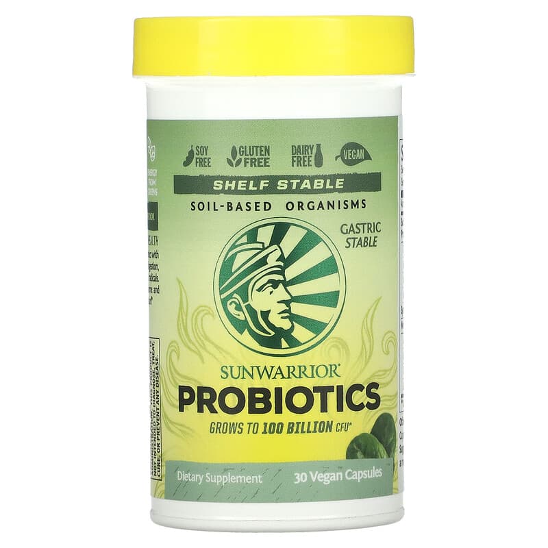 Viên uống Sunwarrior Probiotics 30 viên nang chay hãng Sunwarrior tối ưu hóa hệ tiêu hóa 10 sunwarrior probiotics 30 vegan capsules 86638 814784025957