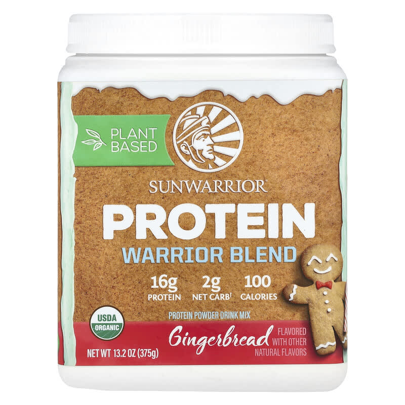 Sunwarrior, Protein Warrior Blend, Gingerbread, 13,2 oz (375 g) 810100921460