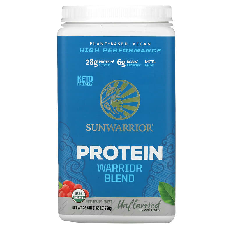 Sunwarrior Warrior Blend Protein Không Mùi 1.65 lb 750 g Sunwarrior 10 sunwarrior warrior blend protein unflavored 1 65 lb 750 g 76184 814784024295