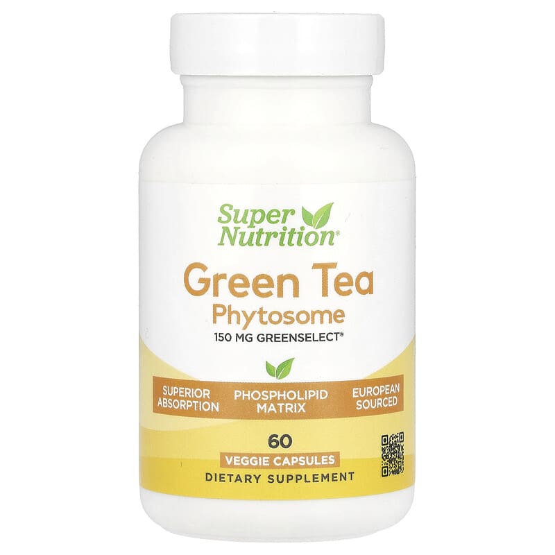 Super Nutrition, Green Tea Phytosome, 150 mg, 60 viên 898220024254
