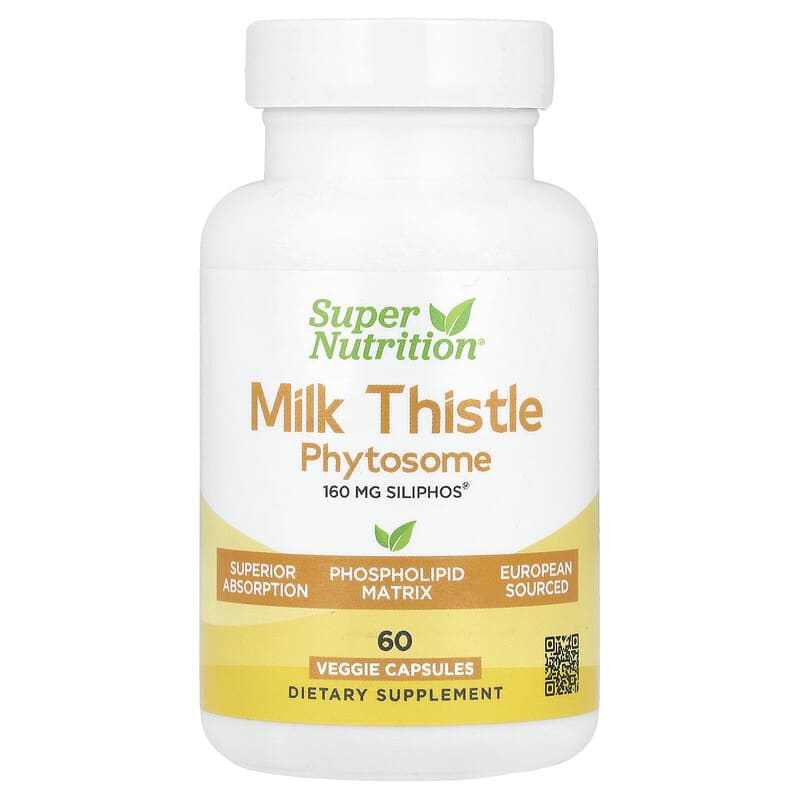 Super Nutrition, Milk Thistle Phytosome, 160 mg, 60 viên 898220024315