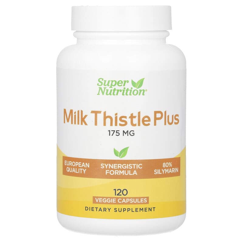 Super Nutrition, Milk Thistle Plus, 175 mg, 120 viên 898220023622