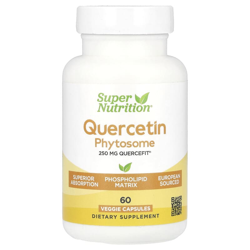 Viên uống Quercetin Phytosome Quercefit® 250 mg 60 viên Super Nutrition 10 super nutrition quercetin phytosome quercefit 250 mg 60 veggie capsules 137787 898220024292