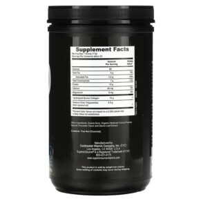 Bột Collagen Keto với MCTs vị Chocolate 14 oz (397 g) từ Superior Source 3 Thành phần vi chất của Superior Source Keto Collagen Powder with MCTs Chocolate 14 oz (397 g) 076635400508