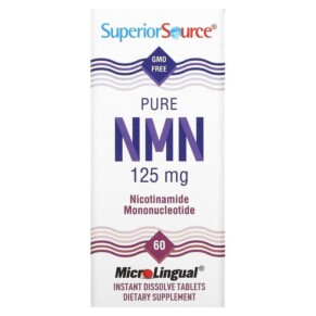Thực phẩm bổ sung Superior Source Pure NMN 125 mg 60 Instant Dissolve Tablets 076635921508
