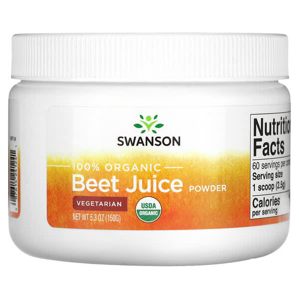 Swanson 100% Organic Beet Juice Powder 5,3 oz 150 g 087614241241