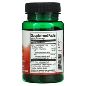Dầu Krill Nguyên Chất 100% Swanson 60 viên nang mềm 3 Thành phần vi chất của Swanson 100% Pure Krill Oil 60 Softgels 087614170596