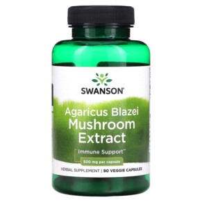 Thực phẩm bổ sung Swanson Agaricus Blazei Mushroom Extract 500 mg 90 Veggie Caps 087614141220