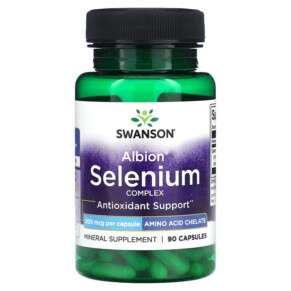 Thực phẩm bổ sung Swanson Albion Selenium Complex 200 mcg 90 Capsules 087614020679