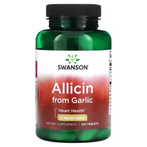 Thực phẩm bổ sung Swanson Allicin From Garlic 12 mg 100 Tablets 087614090214