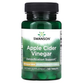 Thực phẩm bổ sung Swanson Apple Cider Vinegar 200 mg 120 Tablets 087614040363