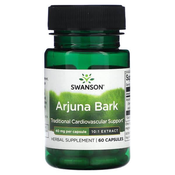 Swanson Arjuna Bark 40 mg 60 viên 10 swanson arjuna bark 40 mg 60 capsules 119440 087614112954