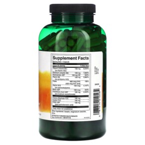 Thành phần vi chất của Swanson Balance B-100 Complex High Potency 300 Capsules 087614010564
