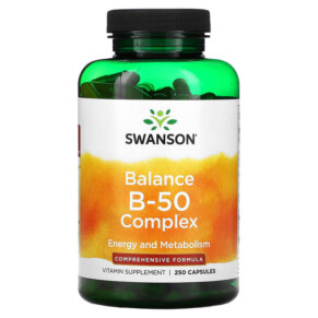 Thực phẩm bổ sung Swanson Balance B-50 Complex 250 Capsules 087614010588