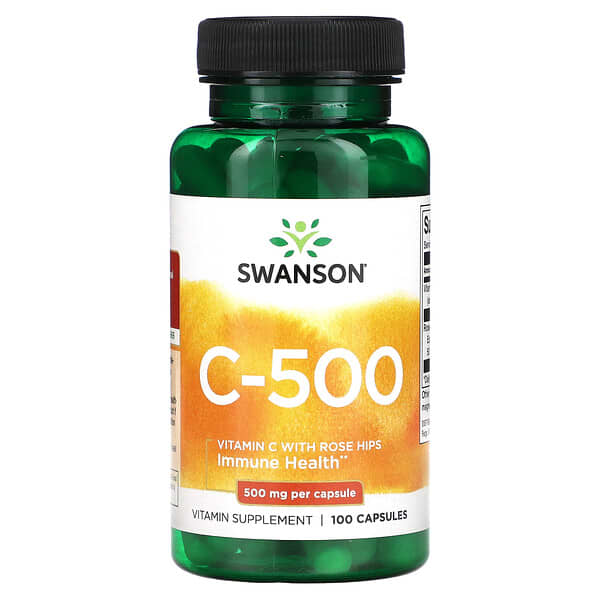 Swanson C-500 500 mg 100 viên 10 swanson c 500 500 mg 100 capsules 117561 087614011011