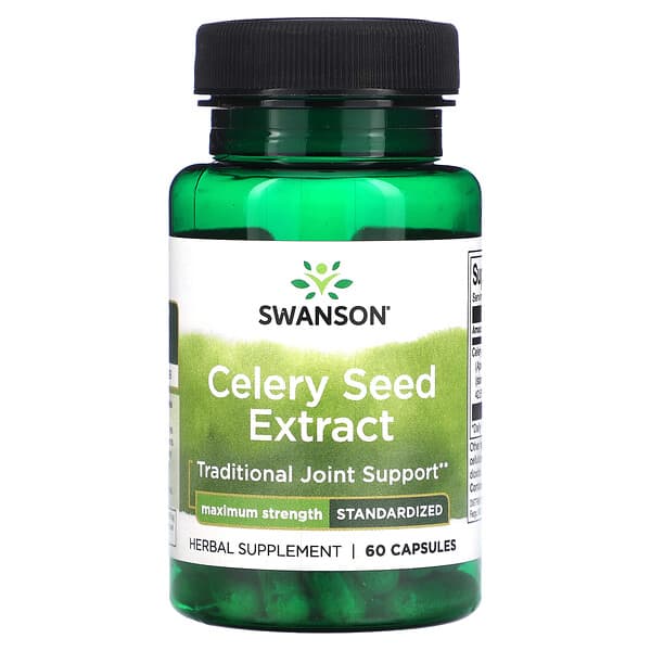 Swanson Celery Seed Extract Maximum Strength 60 viên 10 swanson celery seed extract maximum strength 60 capsules 117953 087614142029