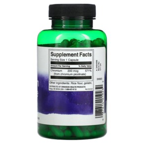 Swanson Chromium Picolinate 200 mcg 200 viên nang Swanson 3 Thành phần vi chất của Swanson Chromium Picolinate 200 mcg 200 Capsules 087614019239