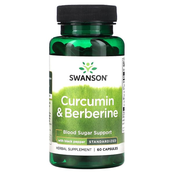 Swanson Curcumin & Berberine with Black Pepper 60 viên 10 swanson curcumin berberine with black pepper 60 capsules 117987 087614142791