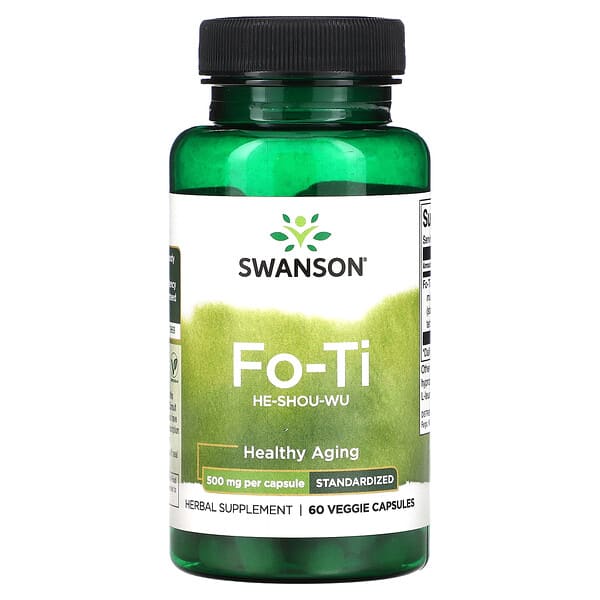 Swanson Fo-Ti He-Shou-Wu 500 mg 60 viên 087614142357