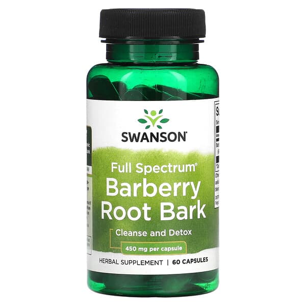 Swanson Full Spectrum Barberry Root Bark 450 mg 60 viên 10 swanson full spectrum barberry root bark 450 mg 60 capsules 118403 087614118147