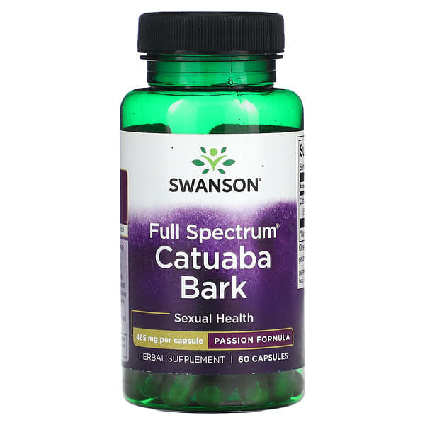 Swanson Full Spectrum Catuaba Bark 465 mg 60 viên 087614114361