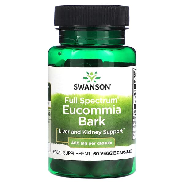 Swanson Full Spectrum Eucommia Bark 400 mg 60 viên 10 swanson full spectrum eucommia bark 400 mg 60 veggie capsules 117689 087614116525