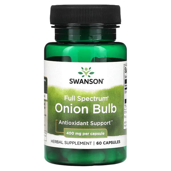 Swanson Full Spectrum Onion Bulb 400 mg 60 viên 087614112640