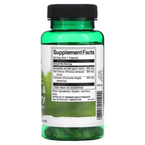 Swanson viên Uống Nghệ Boswellia & Anh Đào Chua 60 viên 3 Thành phần vi chất của Swanson Full Spectrum Turmeric Boswellia & Tart Cherry 60 Capsules 087614115924