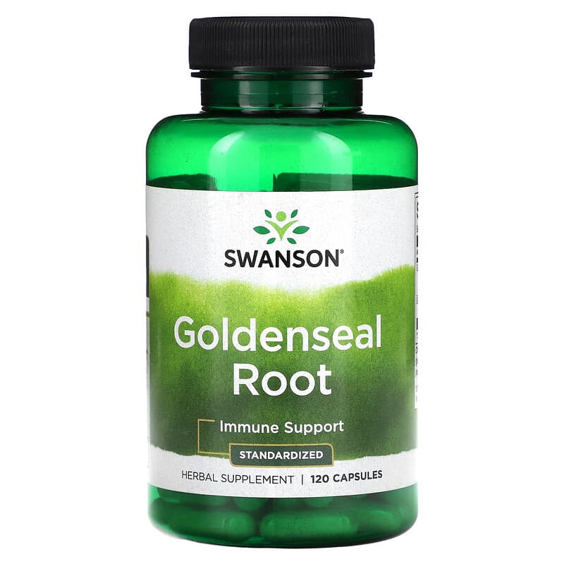 Swanson, Goldenseal Root, 120 viên 087614142647