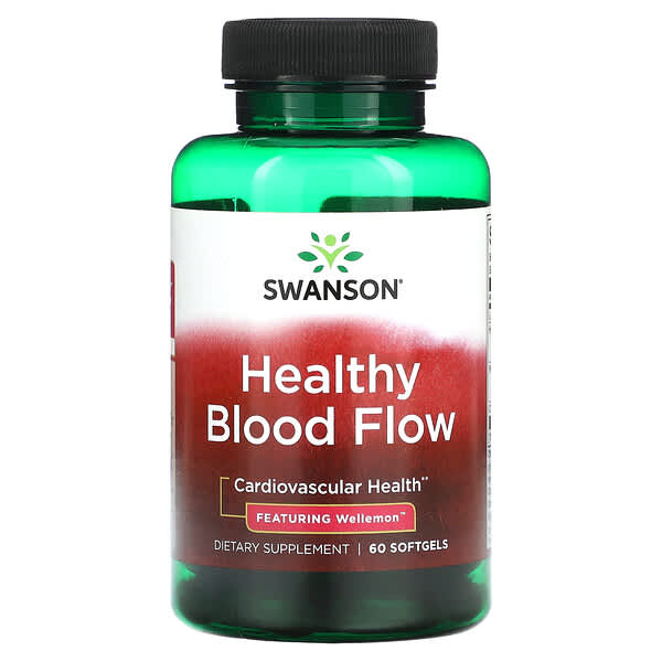 Swanson Healthy Blood Flow 60 viên 10 swanson healthy blood flow 60 softgels 118421 087614118543