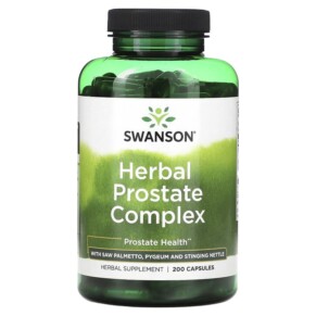 Thực phẩm bổ sung Swanson Herbal Prostate Complex with Saw Palmetto Pygeum and Stinging Nettle 200 Capsules 087614116846