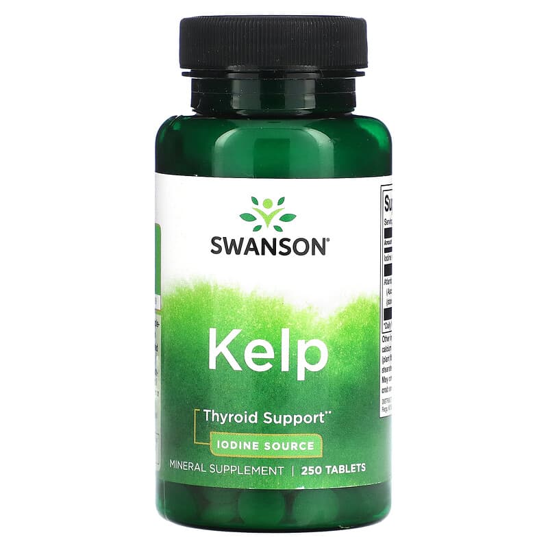 Viên uống Swanson Kelp 250 viên của thương hiệu Swanson 10 swanson kelp 250 tablets 118391 087614117454