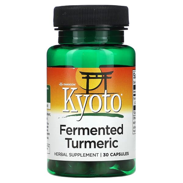 Swanson Kyoto Fermented Turmeric 30 viên 10 swanson kyoto fermented turmeric 30 capsules 118003 087614180199