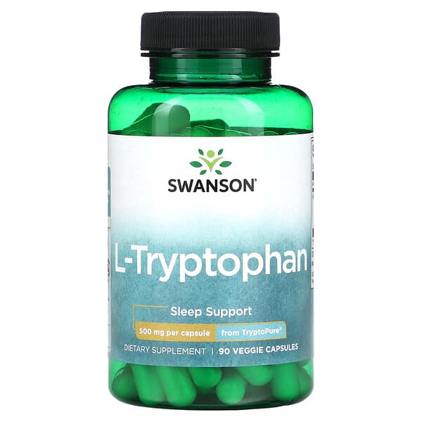 Swanson L-Tryptophan 500 mg 90 viên 10 swanson l tryptophan 500 mg 90 veggie capsules 118127 087614023724
