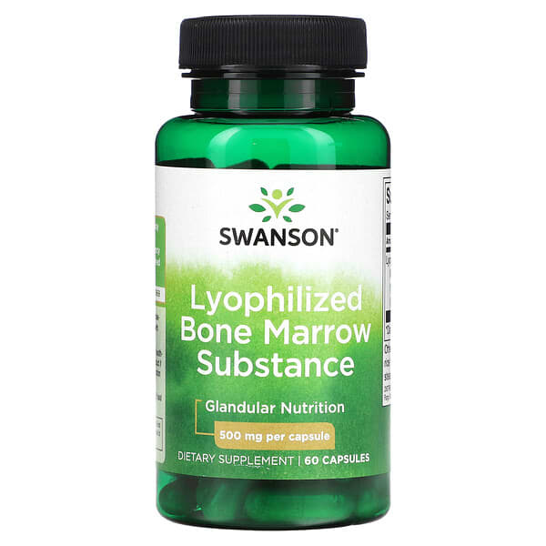 Swanson Lyophilized Bone Marrow Substance 500 mg 60 viên 10 swanson lyophilized bone marrow substance 500 mg 60 capsules 118308 087614115771