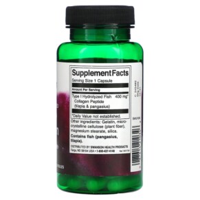 Viên Uống Collagen Biển Swanson Marine Collagen 400mg 60 viên 3 Thành phần vi chất của Swanson Marine Collagen 400 mg 60 Capsules 087614210346