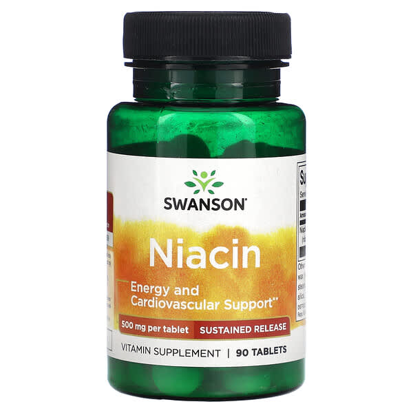 Swanson Niacin Sustained Release 500 mg 90 viên 5 Swanson Niacin Sustained Release 500 mg 90 viên 087614022802