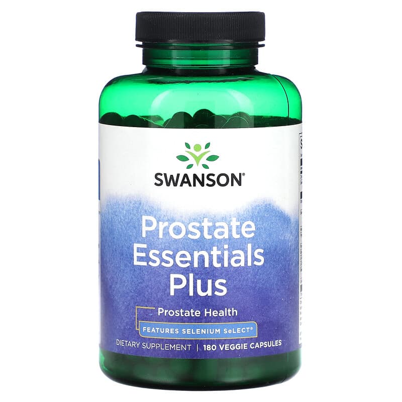 Swanson Prostate Essential Plus 180 viên nang chay của Swanson tối ưu cho sức khỏe tuyến tiền liệt 10 swanson prostate essential plus 180 veggie capsules 116287 087614070919