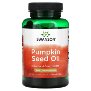 Thực phẩm bổ sung Swanson Pumpkin Seed Oil 1.000 mg 100 Softgels 087614013640