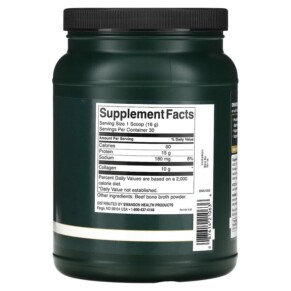Collagen nước hầm xương Swanson Real Food 1.05 lbs (480 g) của Swanson 3 Thành phần vi chất của Swanson Real Food Bone Broth Collagen 1.05 lbs (480 g) 087614210636