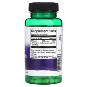 Thành phần vi chất của Swanson SeMSC Selenium 200 mcg 120 Capsules 087614021713