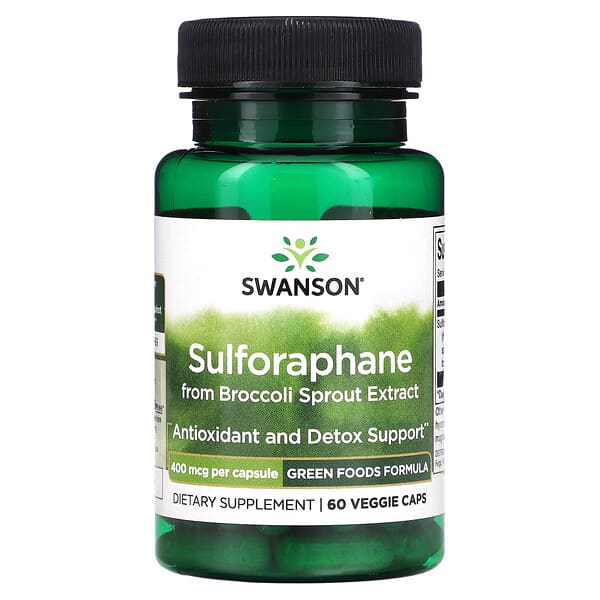 Swanson Sulforaphane from Broccoli Sprout Extract 400 mcg 60 viên 087614060484
