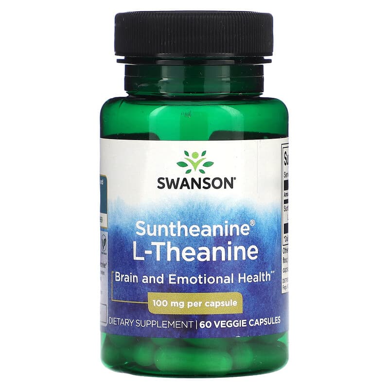 Swanson Suntheanine L-Theanine 100 mg 60 viên nang chay của Swanson 10 swanson suntheanine l theanine 100 mg 60 veggie capsules 118550 087614021102