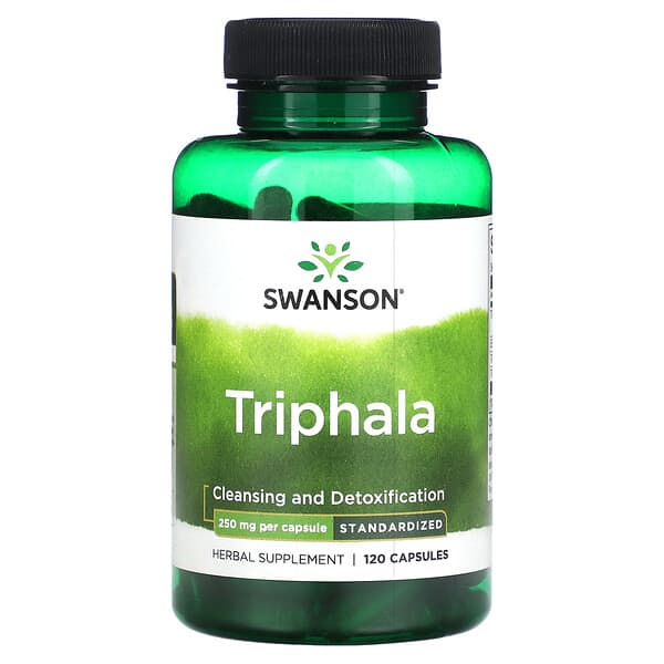 Swanson Triphala Standardized 250 mg 120 viên 10 swanson triphala standardized 250 mg 120 capsules 117914 087614140650