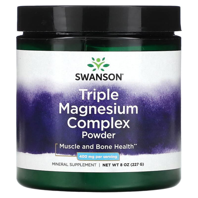 Bột Magie Phức Hợp Ba Lần Swanson 400 mg 8 oz (227 g) của Swanson 10 swanson triple magnesium complex powder 400 mg 8 oz 227 g 119461 087614118314