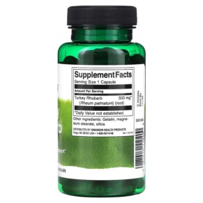 Viên uống Swanson Turkey Rhubarb 500 mg 100 viên của Swanson 3 Thành phần vi chất của Swanson Turkey Rhubarb 500 mg 100 Capsules 087614110400