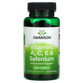 Thực phẩm bổ sung Swanson Vitamin A C E & Selenium 60 Softgels 087614021324